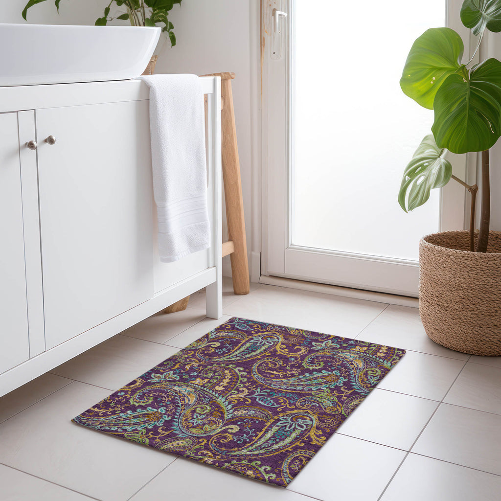 addison chantille acn533 purple rug
