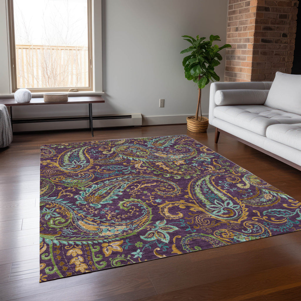 addison chantille acn533 purple rug
