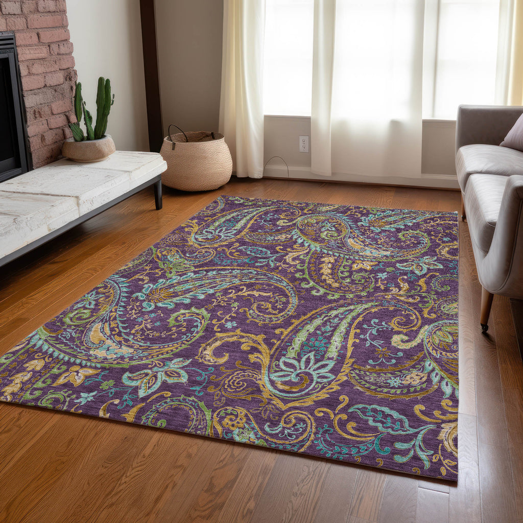 addison chantille acn533 purple rug