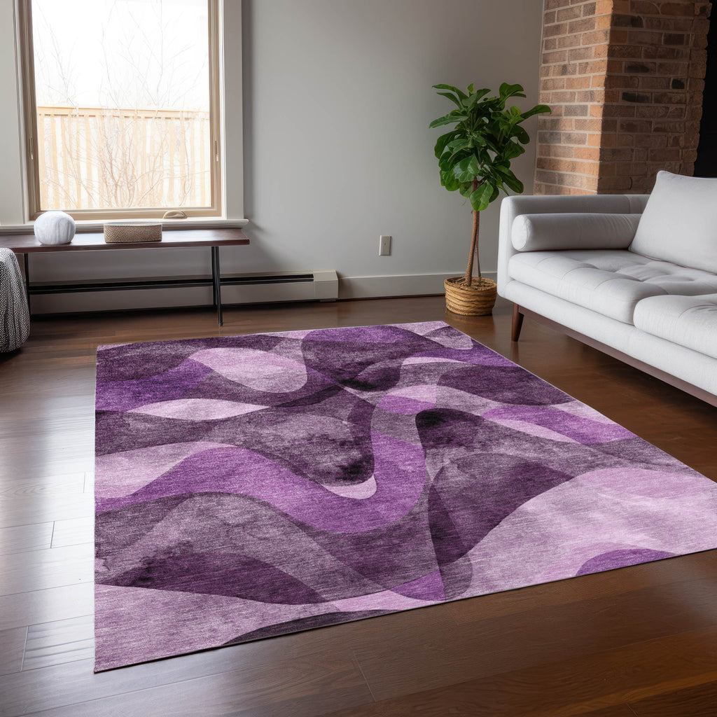 addison chantille acn536 purple rug