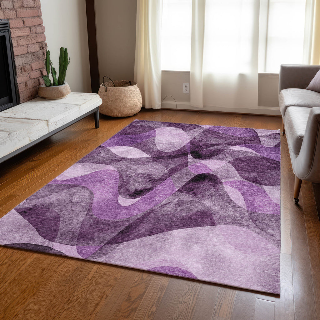 addison chantille acn536 purple rug
