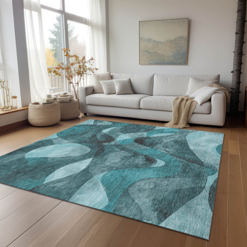 addison chantille acn536 teal rug