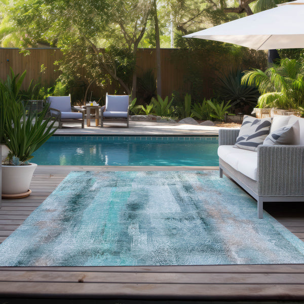 addison chantille acn537 teal rug