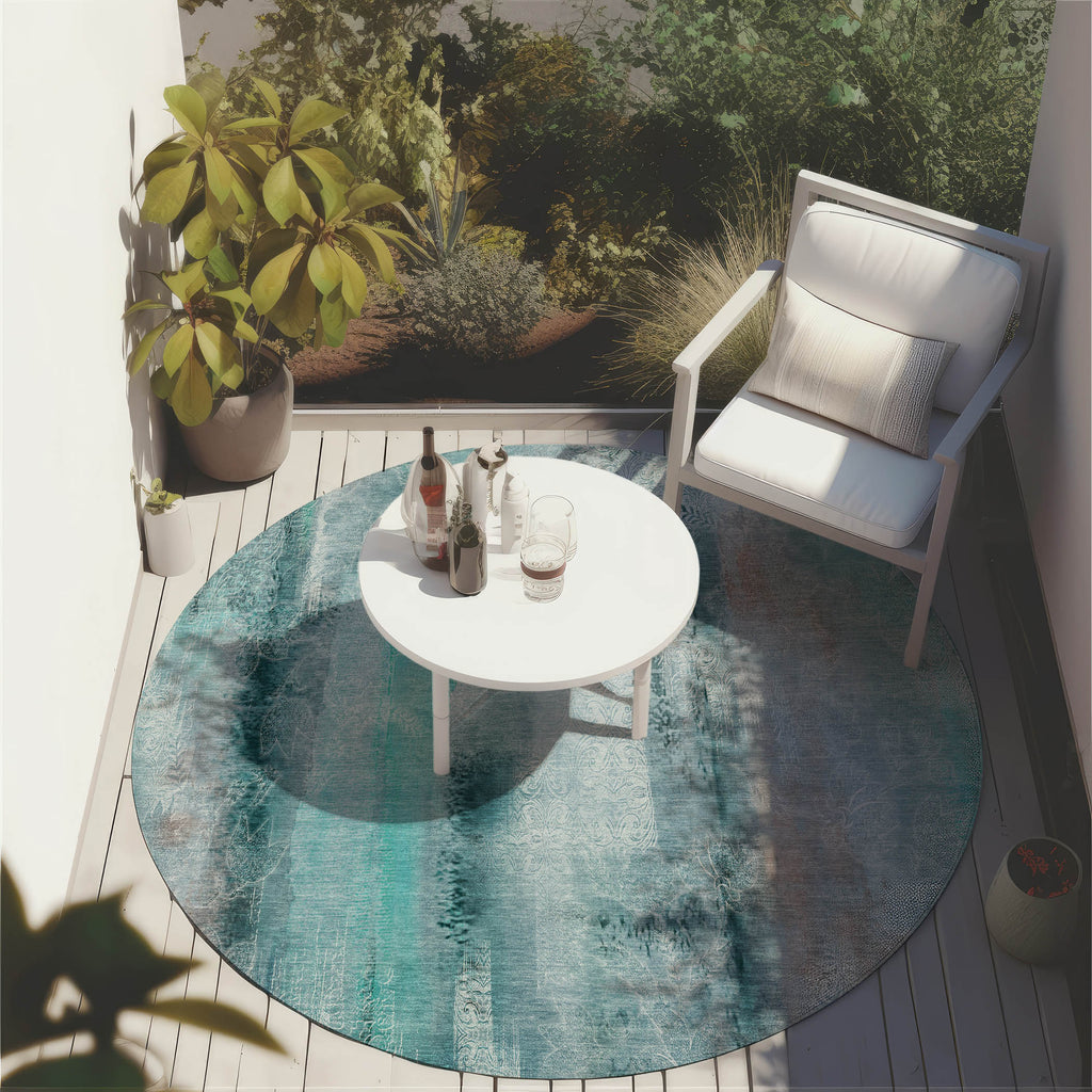 addison chantille acn537 teal rug
