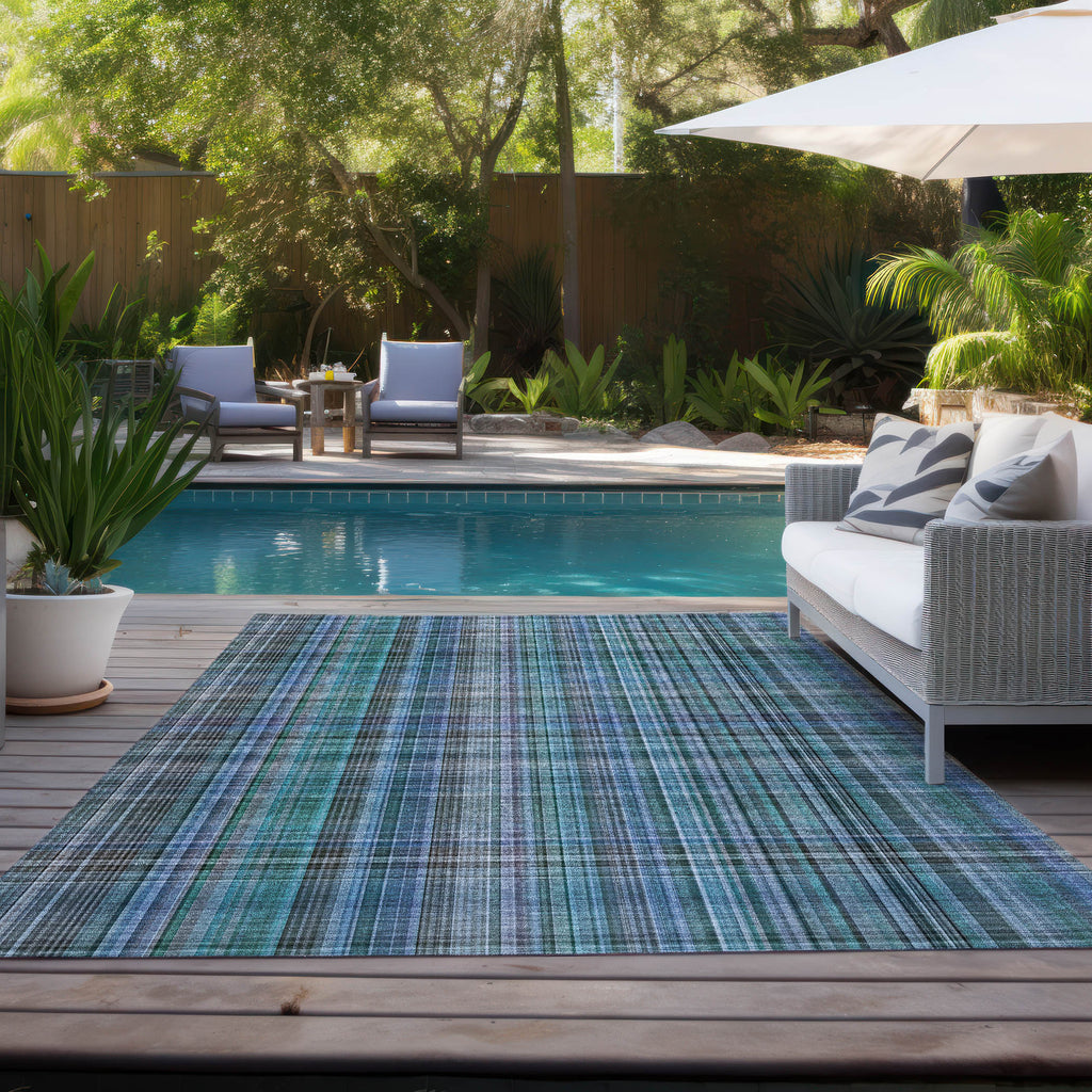 addison chantille acn541 teal rug