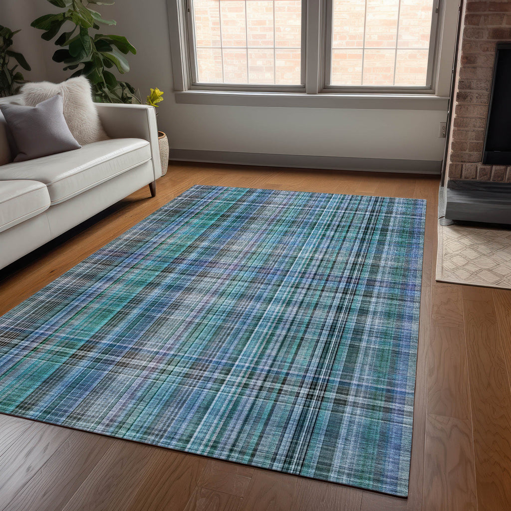 addison chantille acn541 teal rug