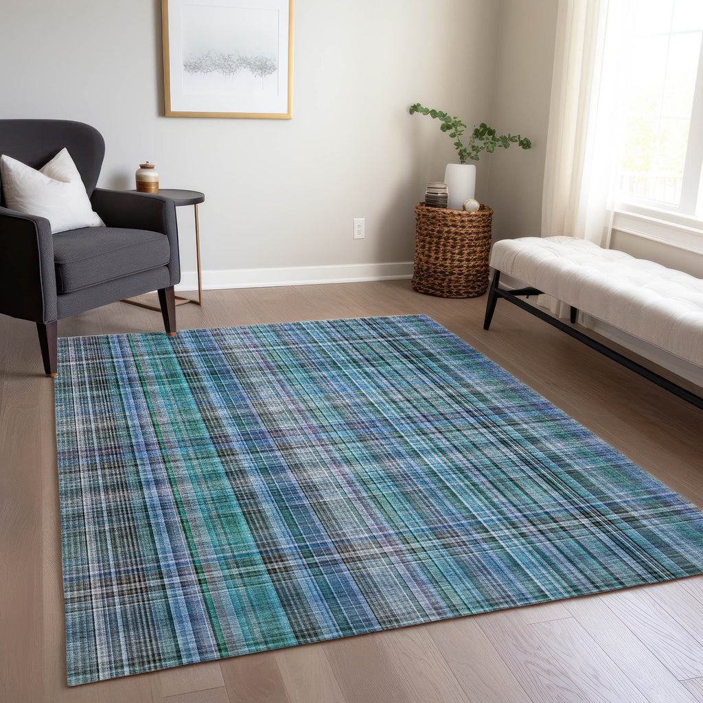 addison chantille acn541 teal rug