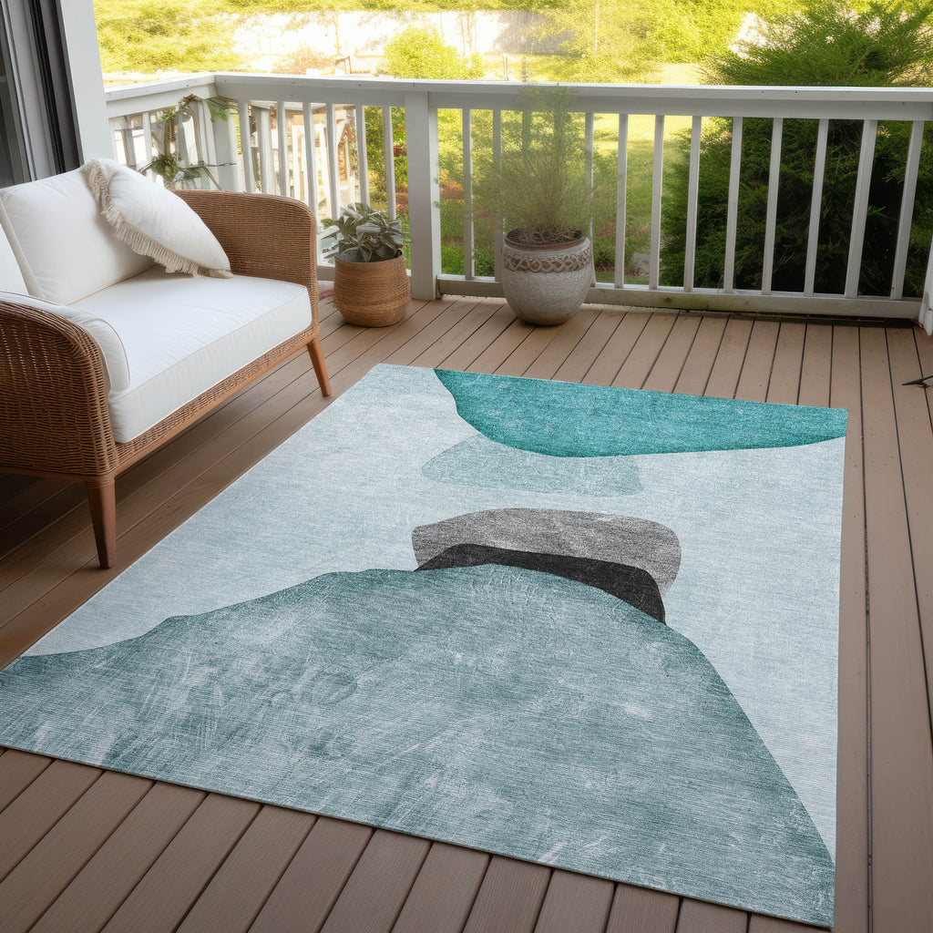 addison chantille acn547 teal rug