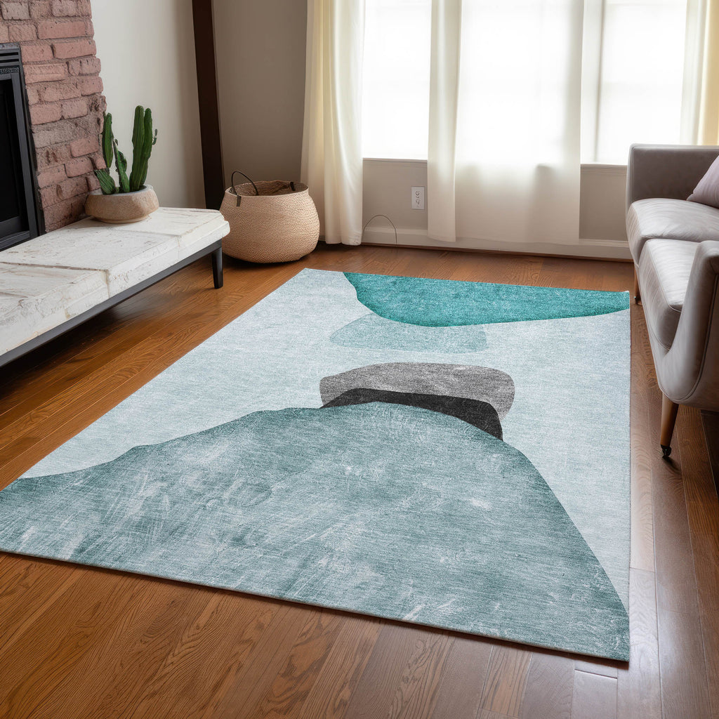 addison chantille acn547 teal rug