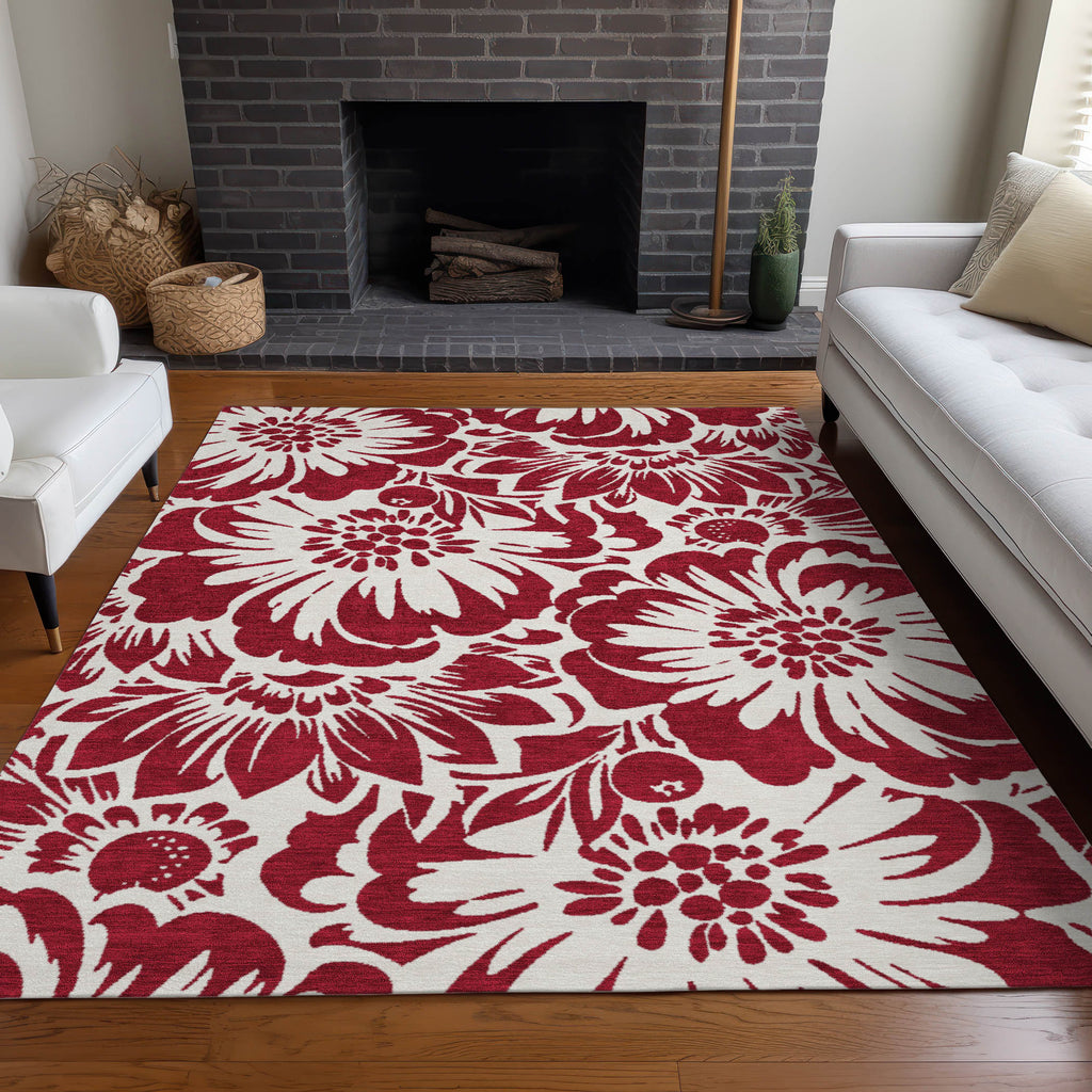 addison chantille acn551 burgundy rug