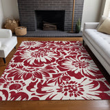 addison chantille acn551 burgundy rug
