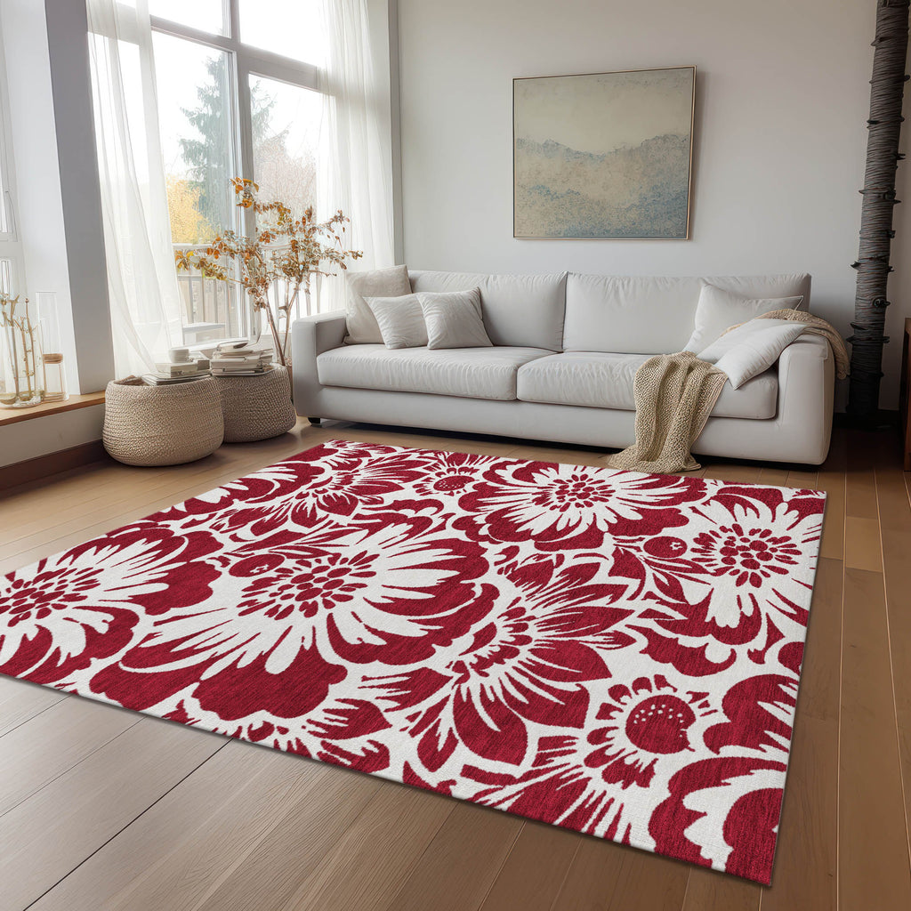 addison chantille acn551 burgundy rug