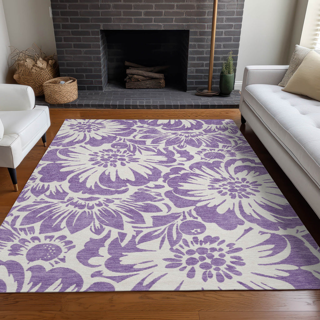 addison chantille acn551 purple rug