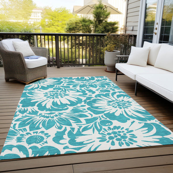 addison chantille acn551 teal rug