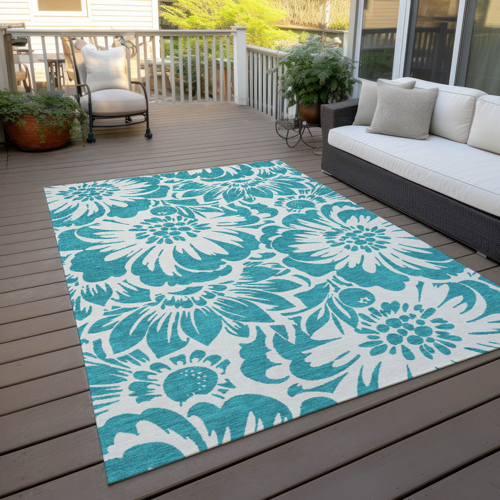 addison chantille acn551 teal rug