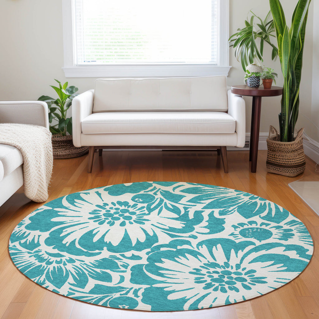 addison chantille acn551 teal rug
