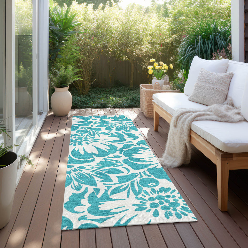 addison chantille acn551 teal rug