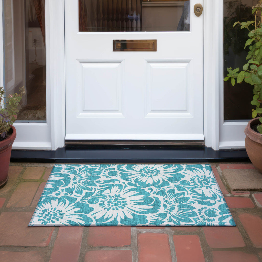 addison chantille acn551 teal rug