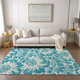 addison chantille acn551 teal rug