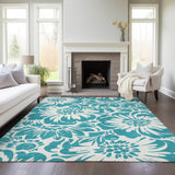addison chantille acn551 teal rug