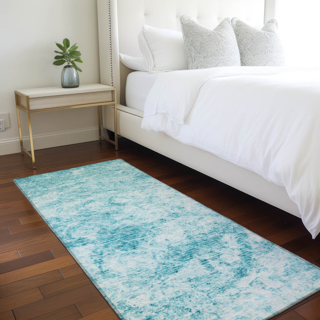 addison chantille acn553 teal rug