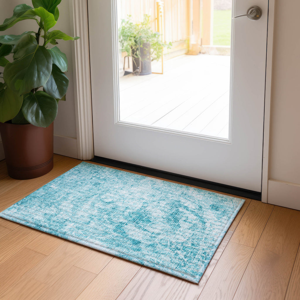 addison chantille acn553 teal rug