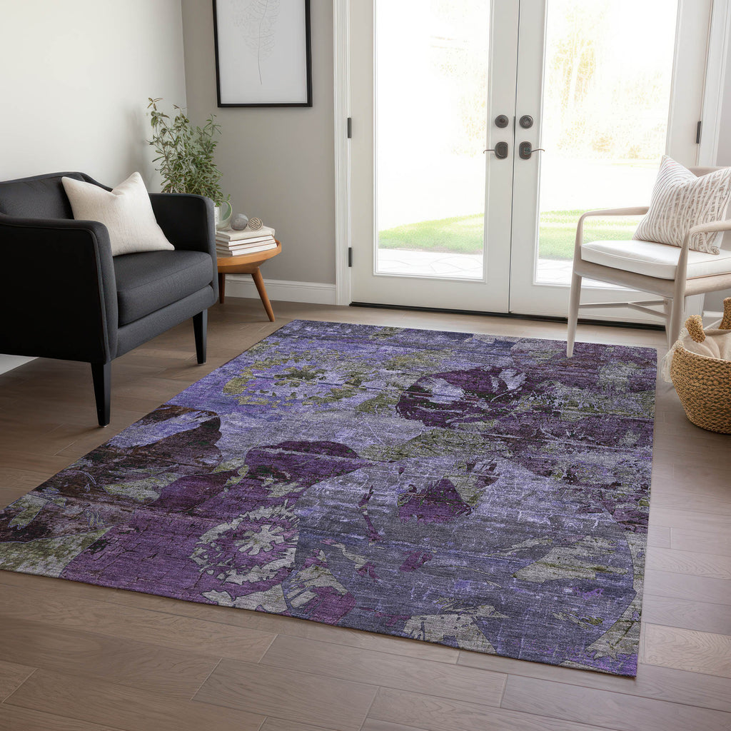 addison chantille acn555 purple rug