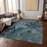 addison chantille acn555 teal rug