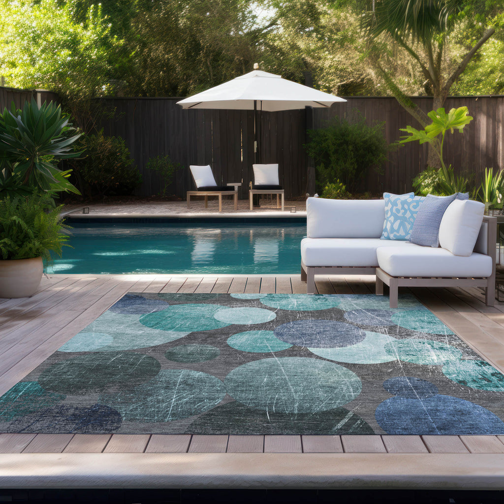 addison chantille acn556 teal rug