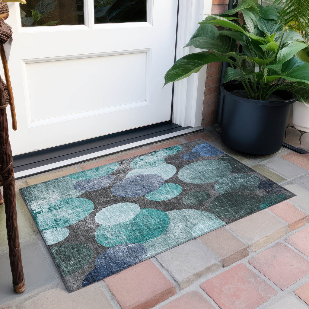 addison chantille acn556 teal rug