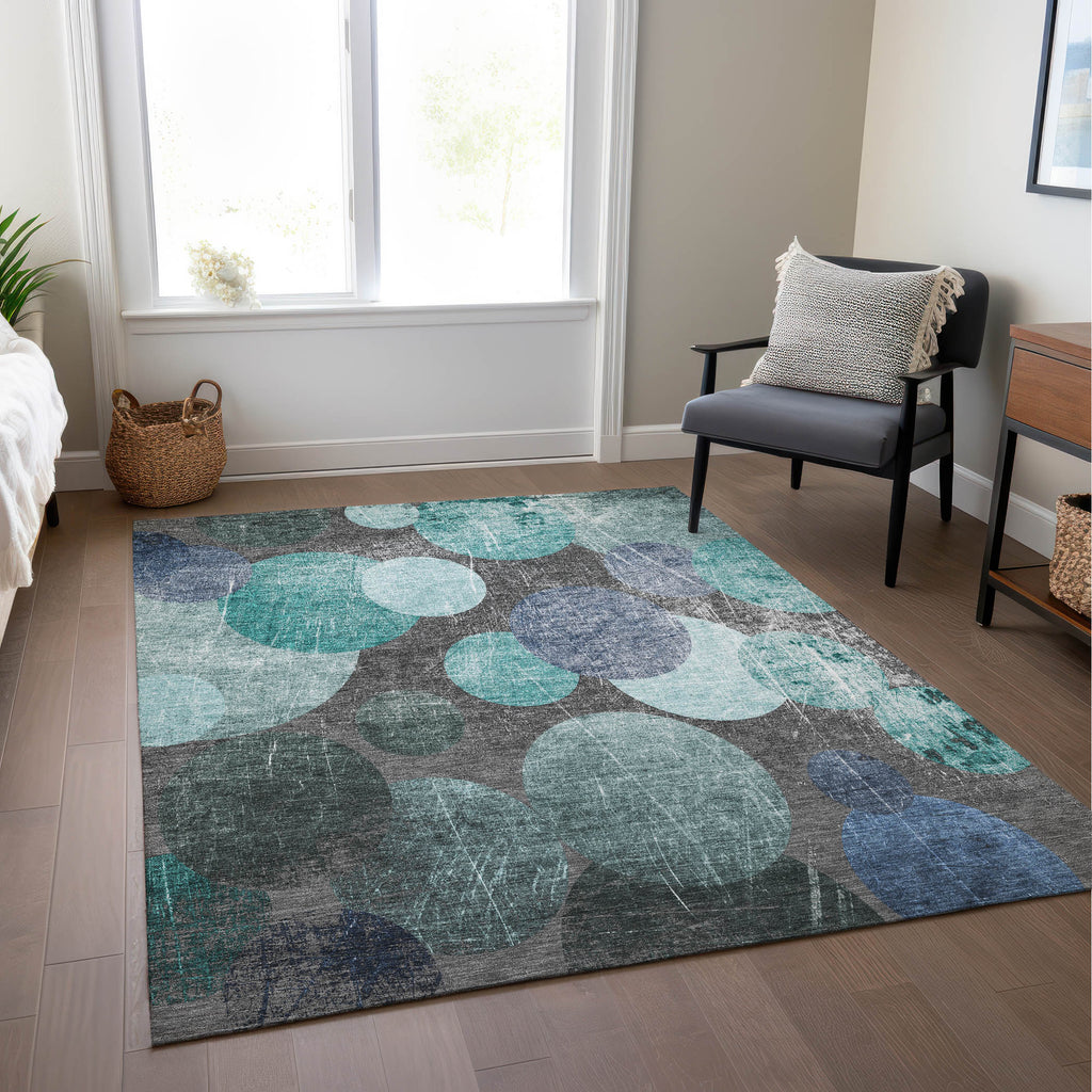 addison chantille acn556 teal rug
