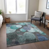 addison chantille acn556 teal rug