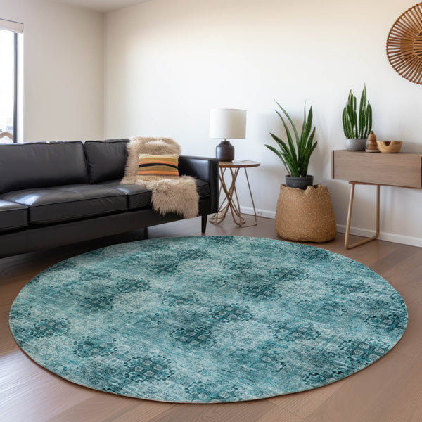 addison chantille acn557 teal rug