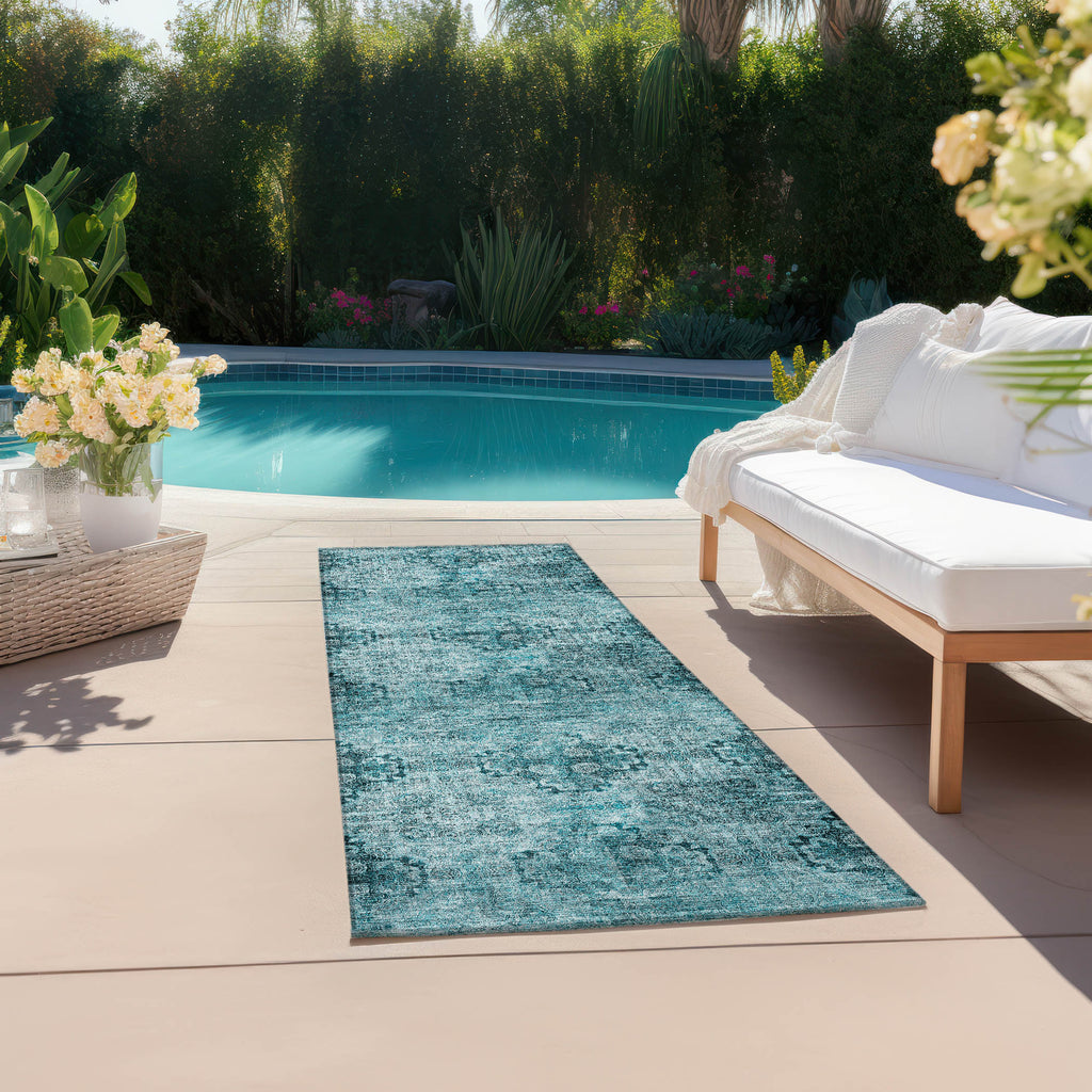 addison chantille acn557 teal rug