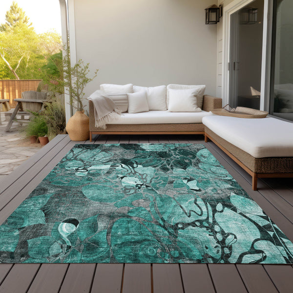 addison chantille acn558 teal rug