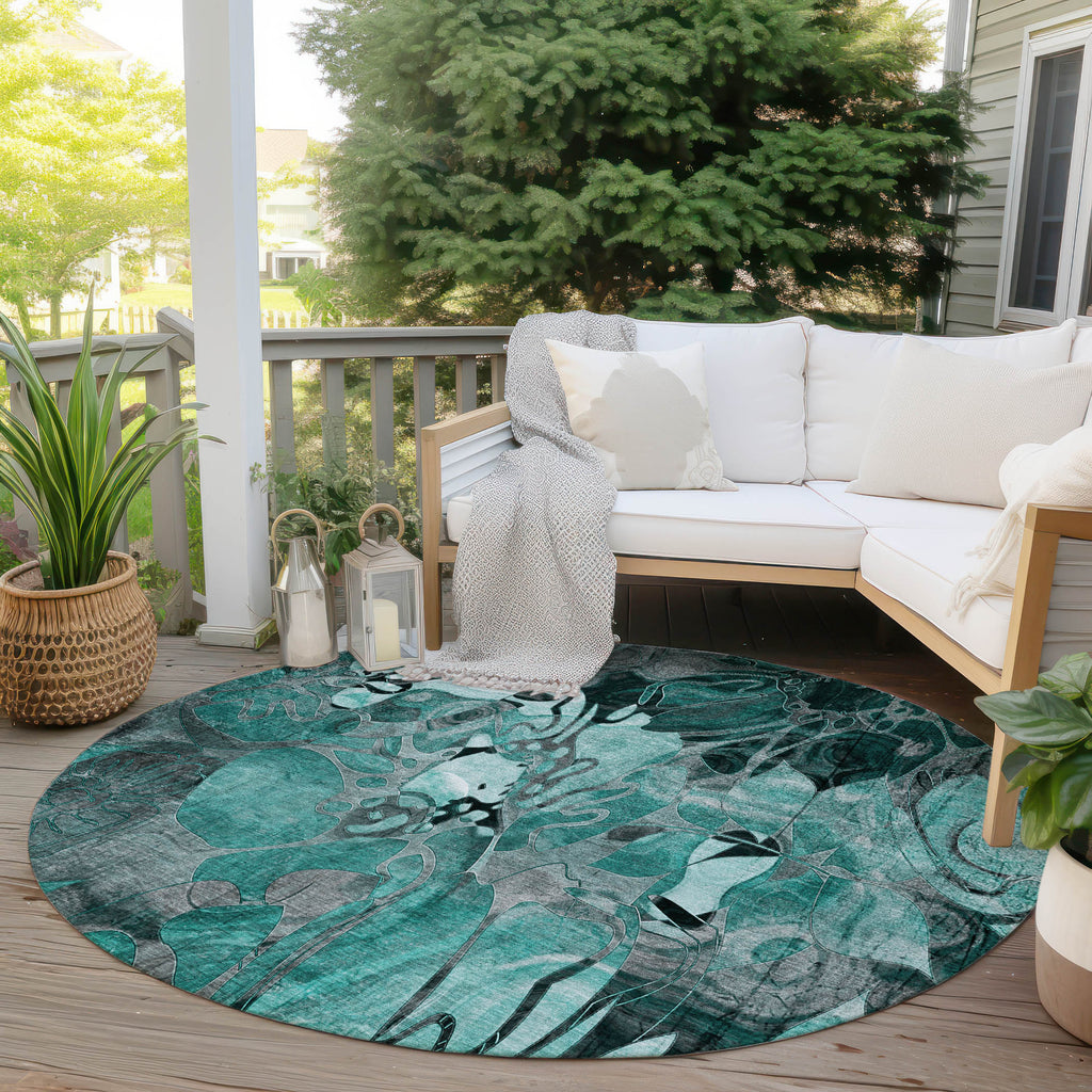 addison chantille acn558 teal rug