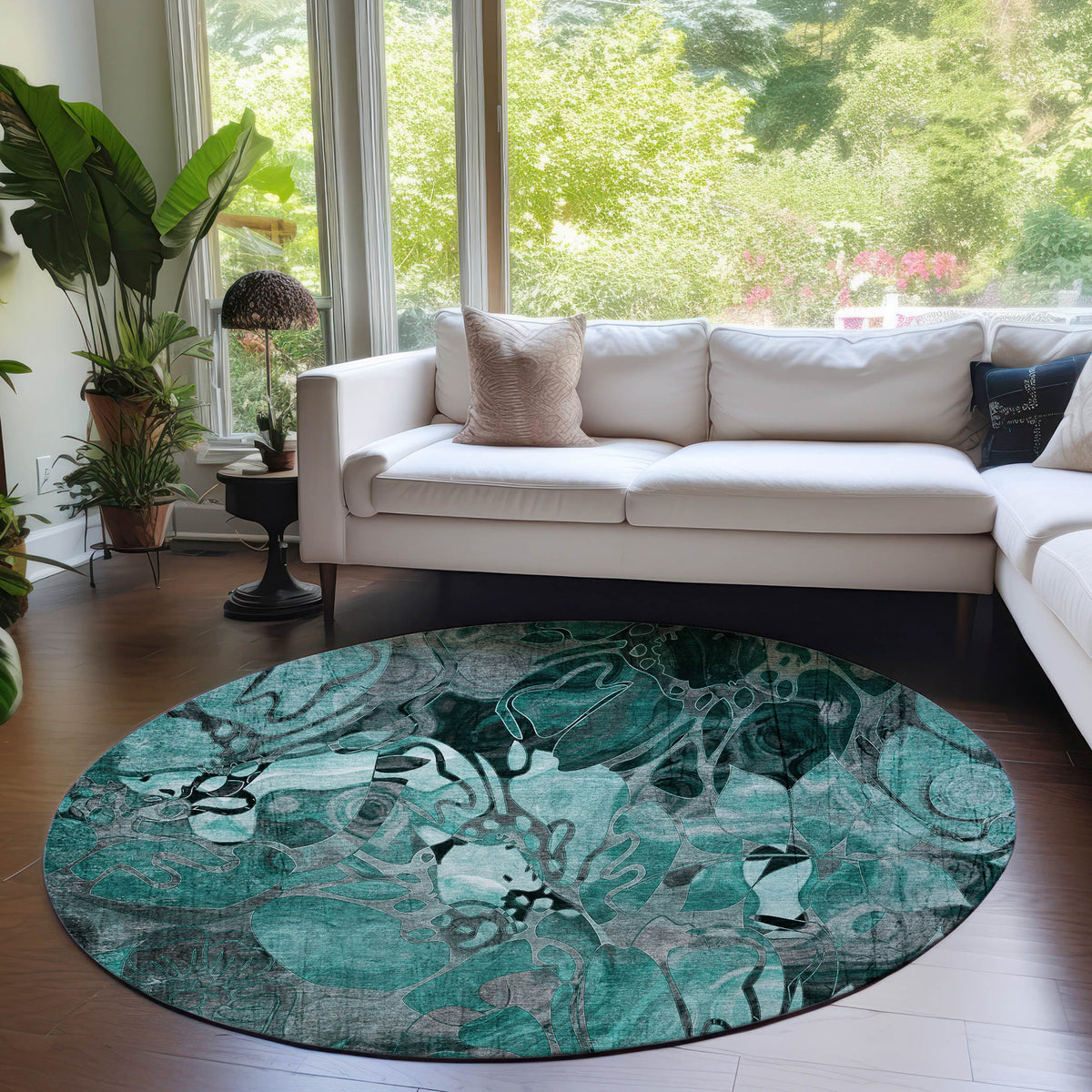addison chantille acn558 teal rug