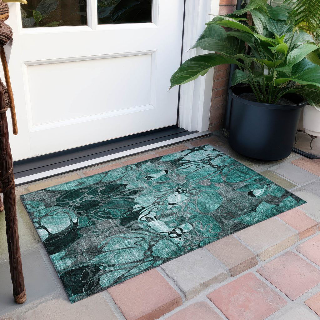 addison chantille acn558 teal rug