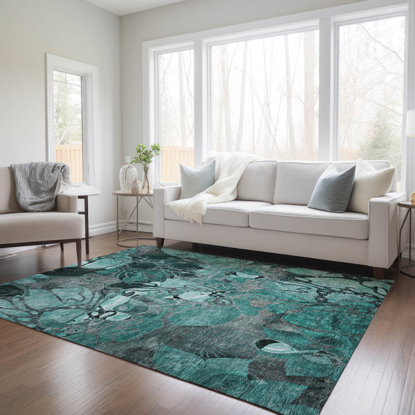 addison chantille acn558 teal rug