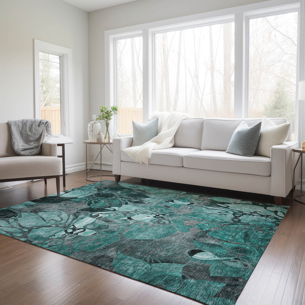 addison chantille acn558 teal rug