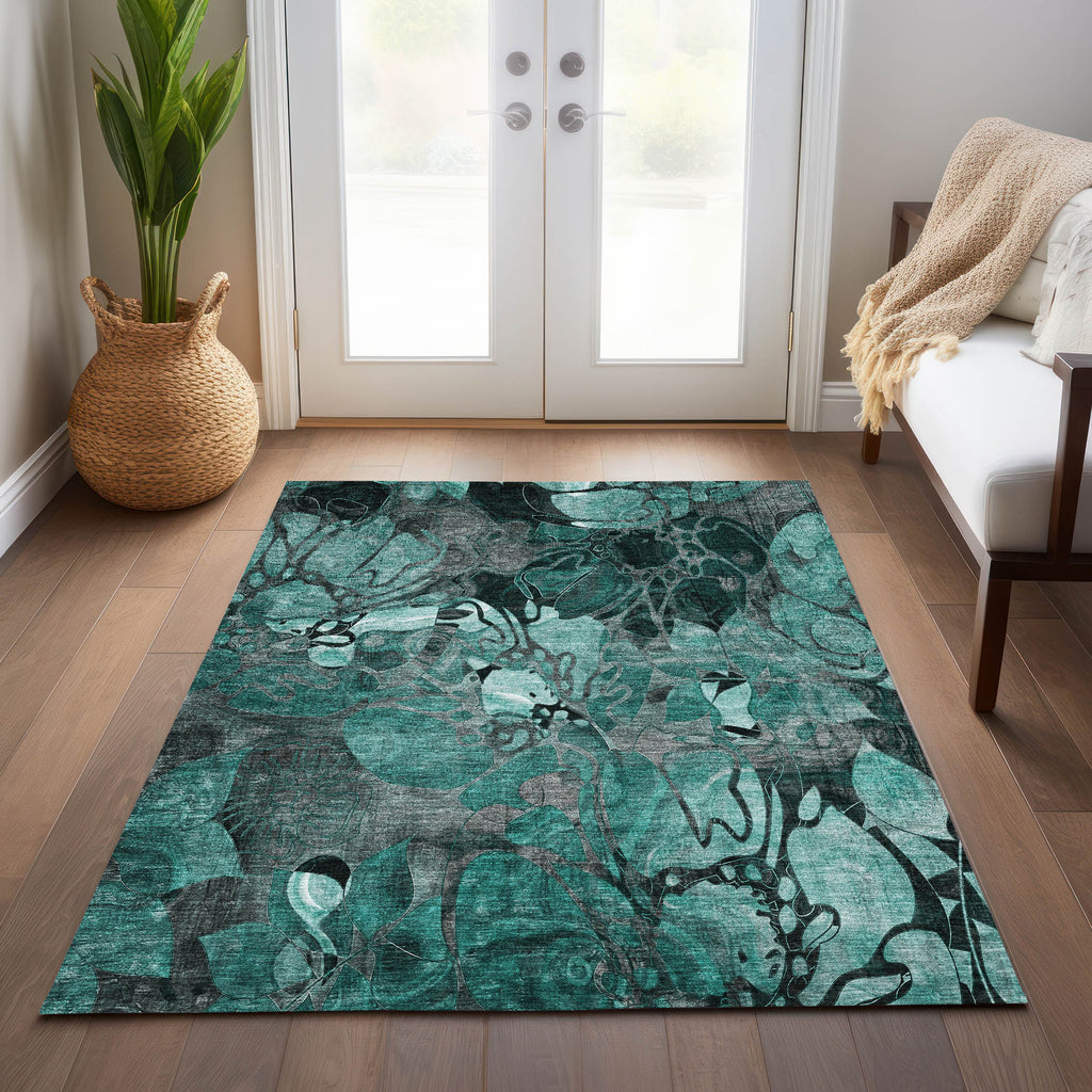 addison chantille acn558 teal rug