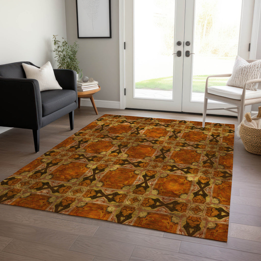 addison chantille acn564 paprika rug