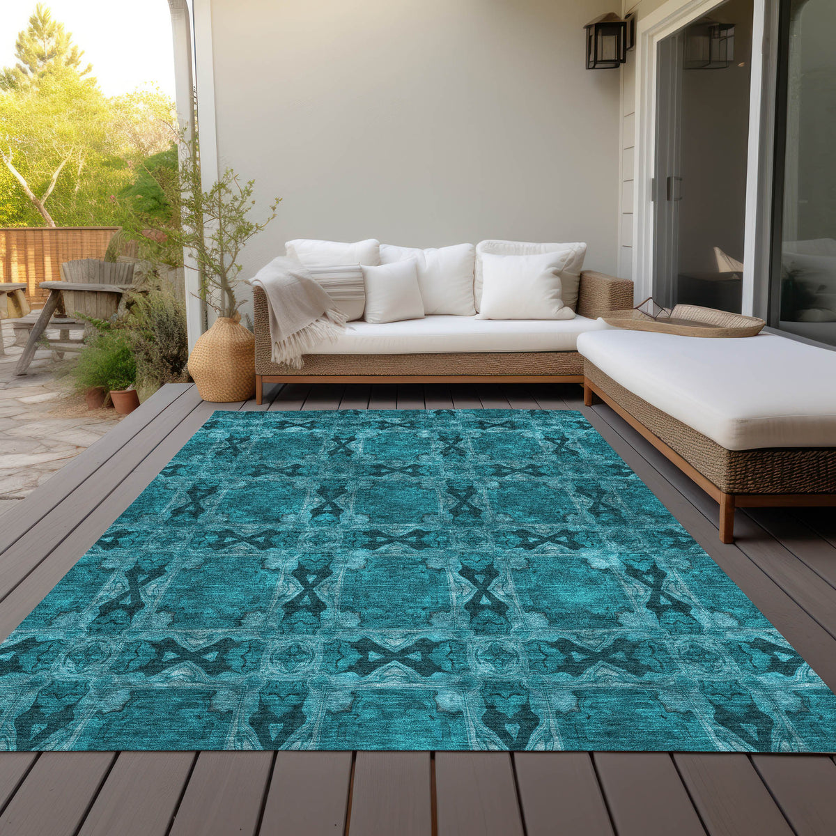 addison chantille acn564 teal rug