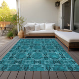 addison chantille acn564 teal rug