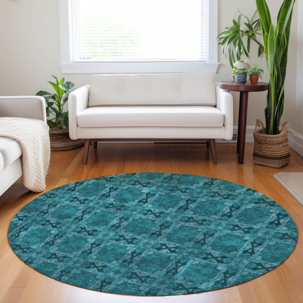 addison chantille acn564 teal rug