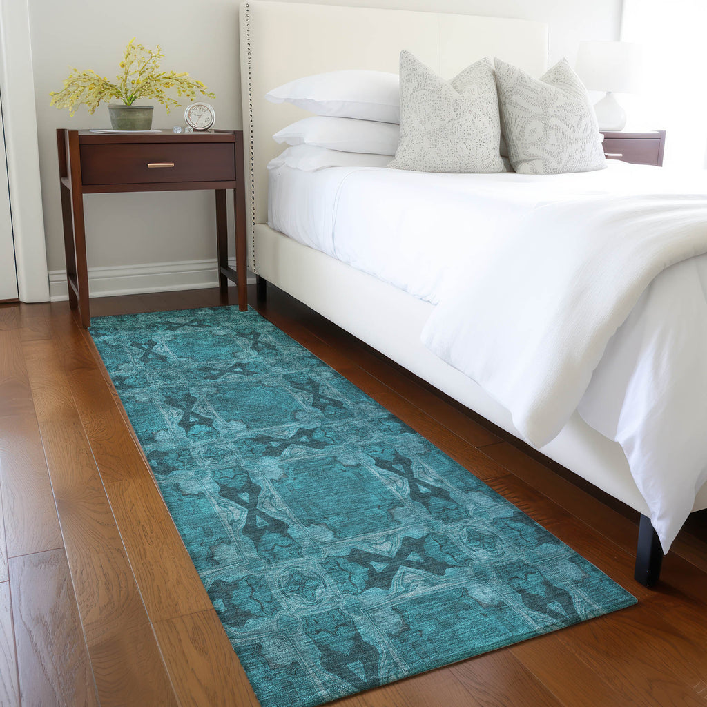 addison chantille acn564 teal rug