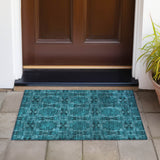addison chantille acn564 teal rug