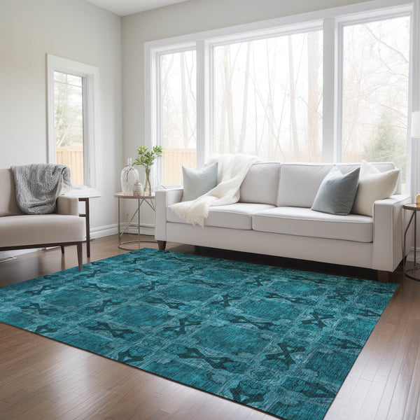 addison chantille acn564 teal rug