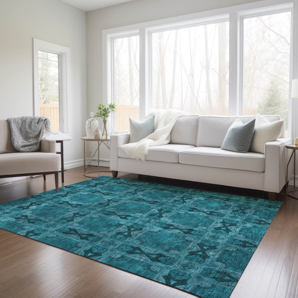 addison chantille acn564 teal rug