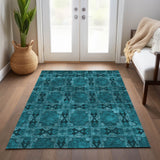 addison chantille acn564 teal rug